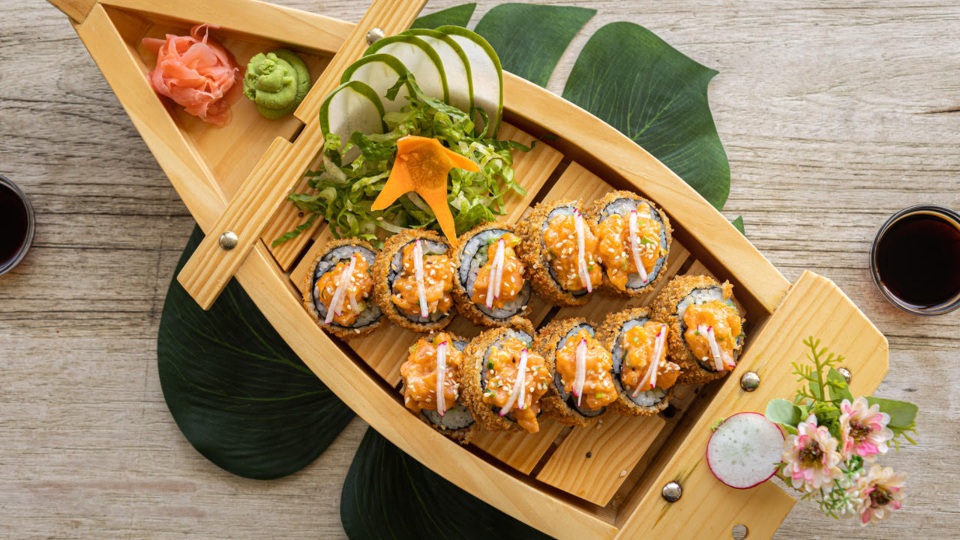 sushi bij Nemo op Curacao