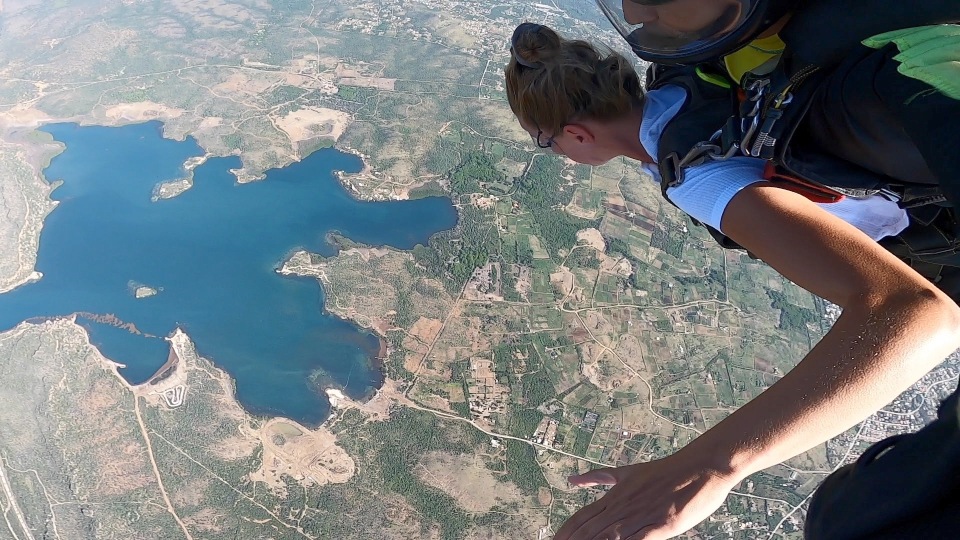 parachute springen curacao uitzicht