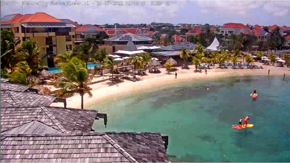 webcam bij Avila Beach Hotel Curacao
